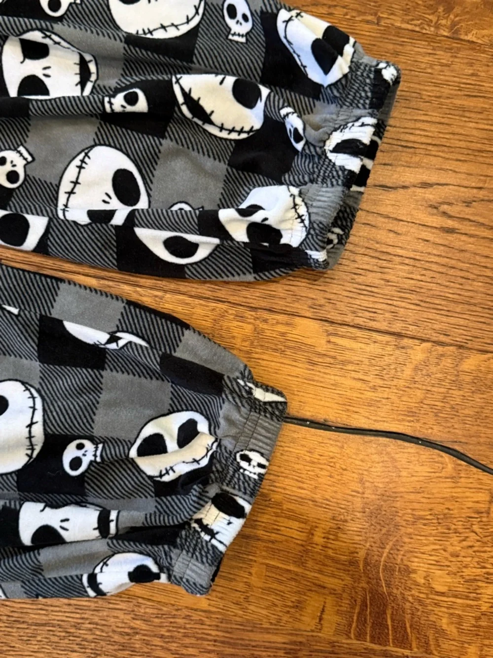Disney Nightmare Before Christmas Jack Skellington Pj Jogger Pants Size L SOFT! - Picture 2 of 6